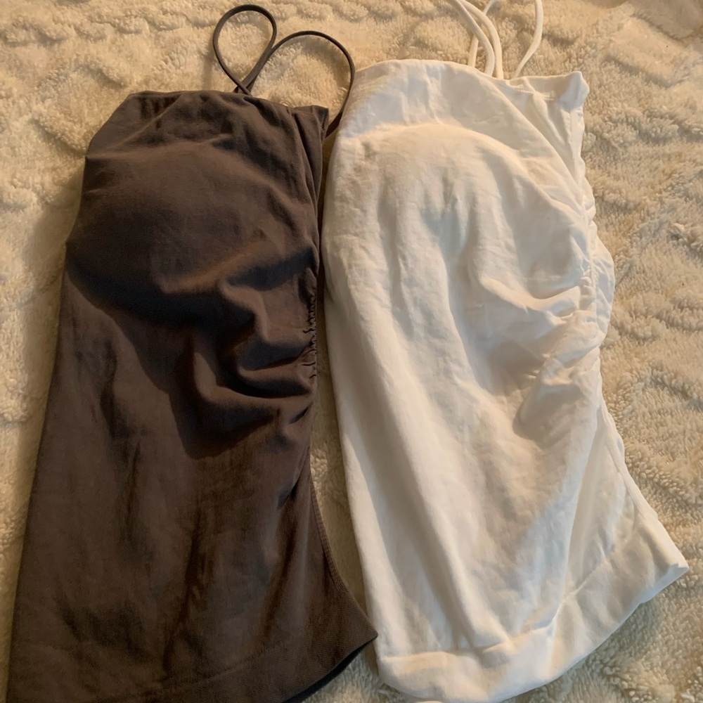 Stylish grey and White padded tank tops
